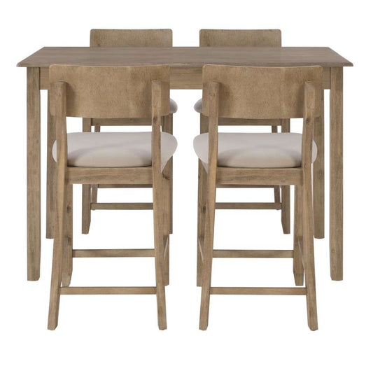 Linon Home Decor - Jorissen 5Pc Tavern Set Gray Wash - JN472GWSH5PC veiw 2