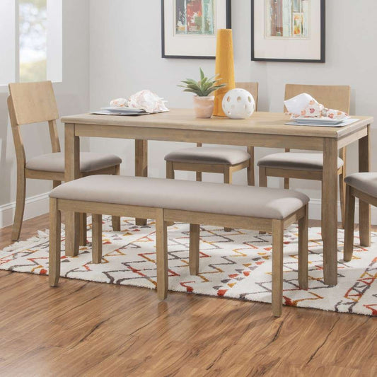 Linon Home Decor - Jorissen 6Pc Dining Set Graywash - JN206GWSH6PC veiw 2