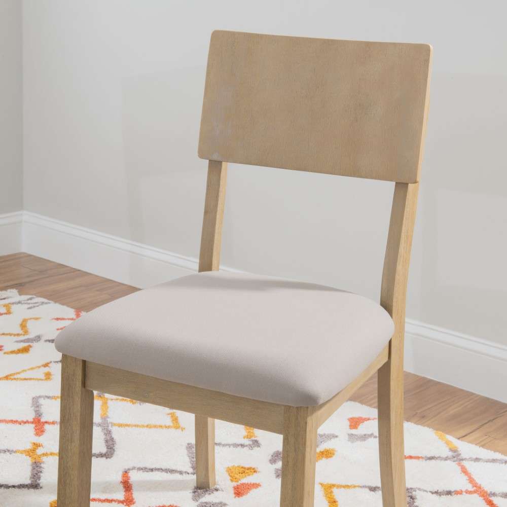 Linon Home Decor - Jorissen Dining Chairs Graywash (Set of 2) - JN202GWSH02U veiw 6