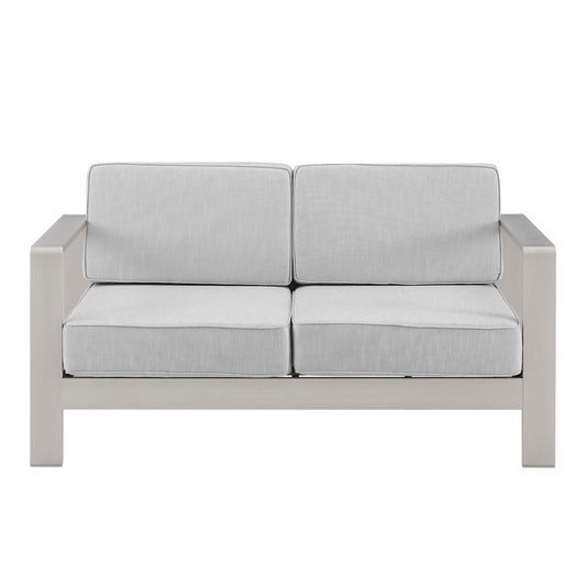 Linon Home Decor - Karah Outdoor Anodized Grey 2 Seater Sofa - ODNH16GRY2SFA01U view 2