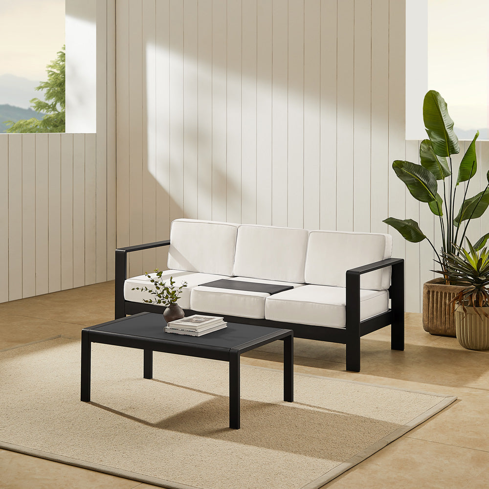 Linon Home Decor - Karah Outdoor Black 3 Seater 2PC Set - ODNH16BLK3STRCTPC2 view 10