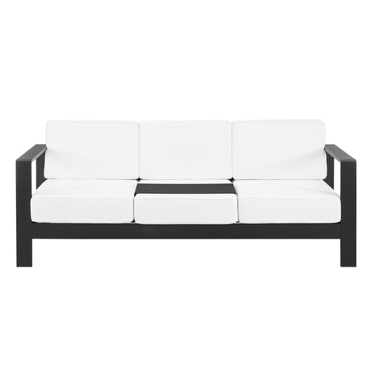Linon Home Decor - Karah Outdoor Black 3 Seater Sofa - ODNH16BLK3SFA01U view 2