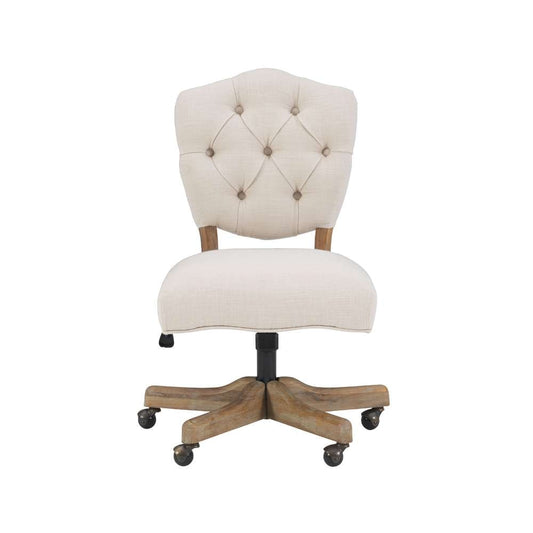 Linon Home Decor - Kelsey Office Chair, Natural - OC055WHT01U veiw 2