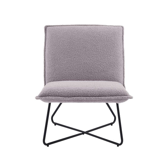 Linon Home Decor - Kelvin Sherpa Grey Chair - CH144GRYSH01U veiw 2
