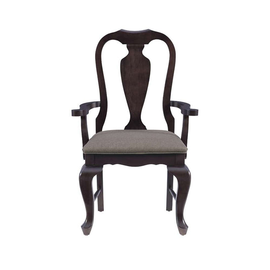 Linon Home Decor - Lange Brown Arm Chair Uph Seat - CH311BRN01ASU veiw 2