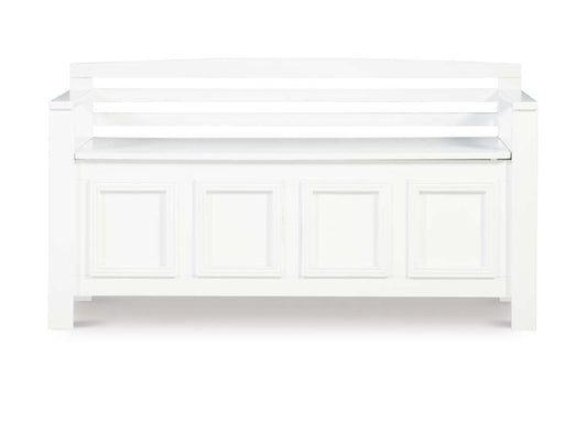 Linon Home Decor - Laredo Storage Bench - 84016WHT-01-KD-U veiw 2