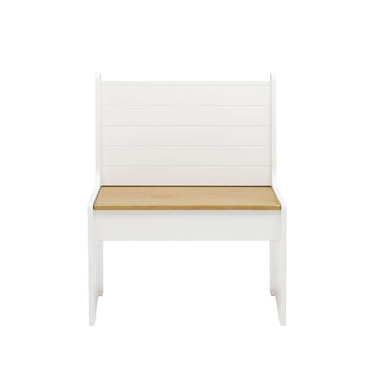 Linon Home Decor - Linson Small Back Rest Bench Honey White - LN832HNYWHT01U veiw 2