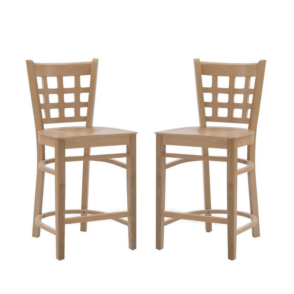 Linon Home Decor - Lola Counter Stool Wood Seat Natural (Set of 2) - CS281NATW02ASU veiw 6