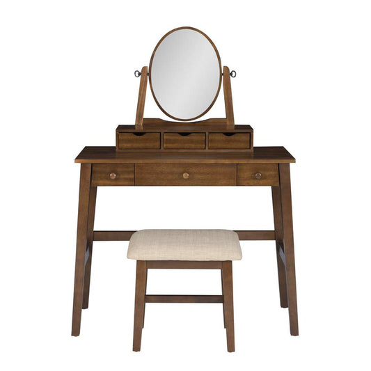Linon Home Decor - Lorna Vanity Set - VS067WAL01U view 2
