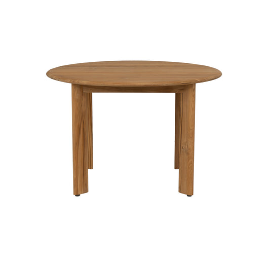 Linon Home Decor - Lukas 46" Outdoor Round Wood Dining Table in Teak - ODDT100TK01U view 2