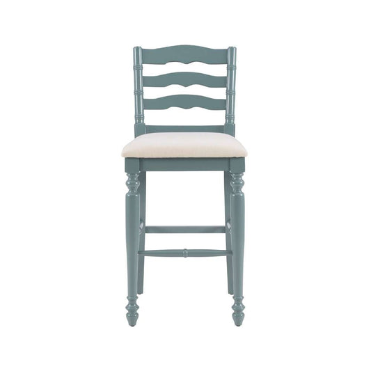 Linon Home Decor - Marino 30 In Antique Blue Bar Stool - BS004BLU01U veiw 2