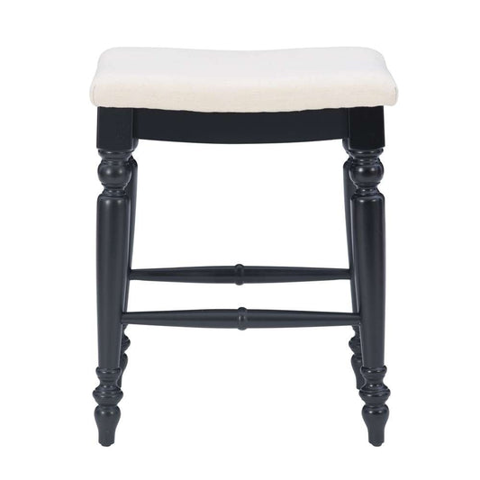 Linon Home Decor - Marino Black Backless Counter Stool - CS205ABLK01U veiw 2