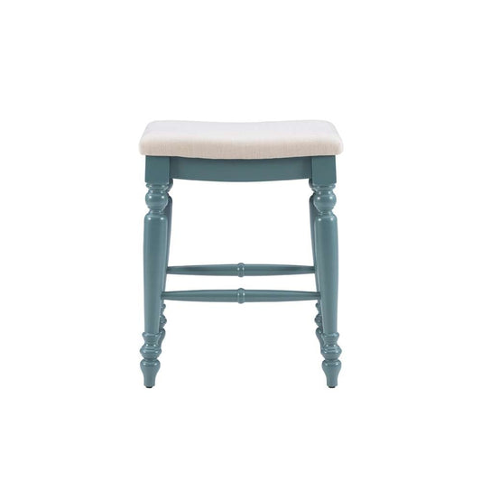 Linon Home Decor - Marino Blue Backless Counter Stool - CS201BLUE01U veiw 2