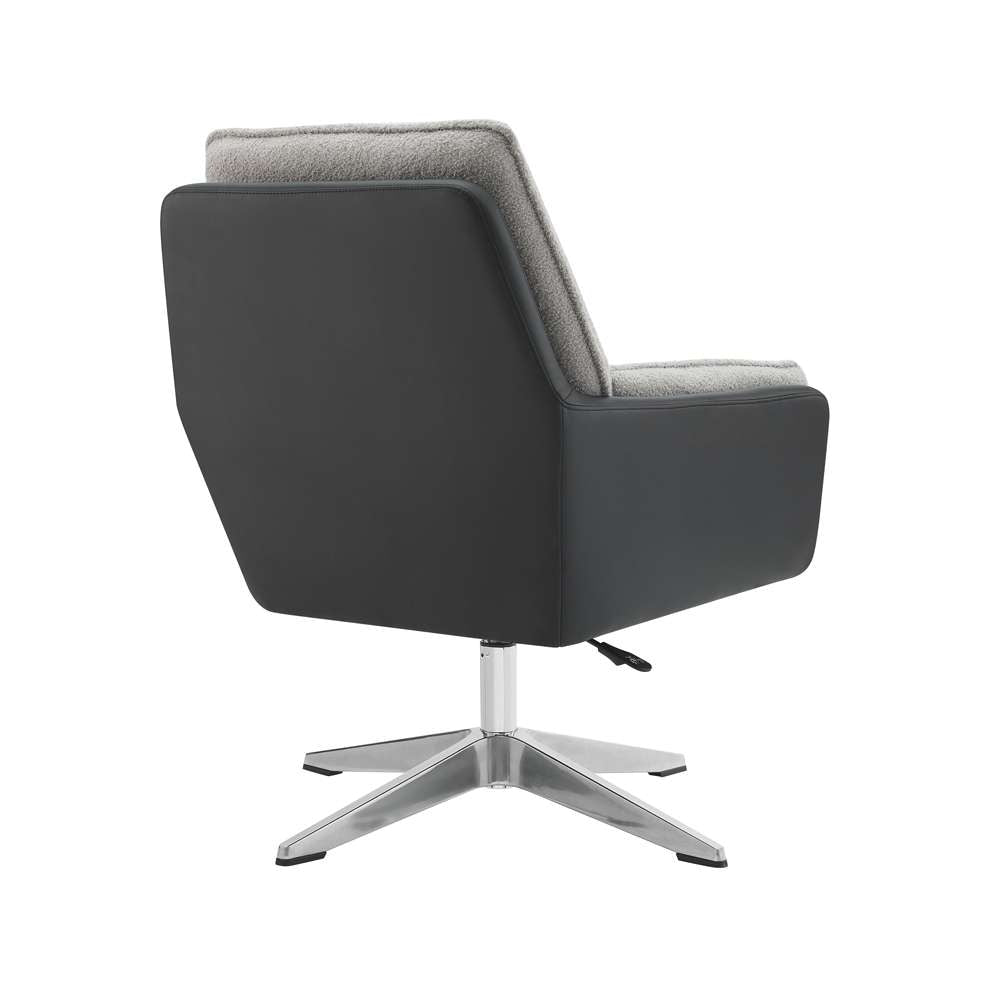 Linon Home Decor - Marion Swivel Chair Black Grey - CH270BLKGRY01U veiw 6