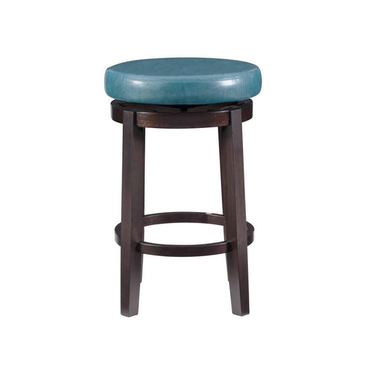 Linon Home Decor - Maya Teal 24 Inches Counter Stool - 98352TEA-01-KD veiw 2