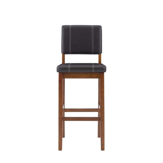 Linon Home Decor - Milano Bar Stool Brown 30 - 0211VBRN121-01-KD veiw 2