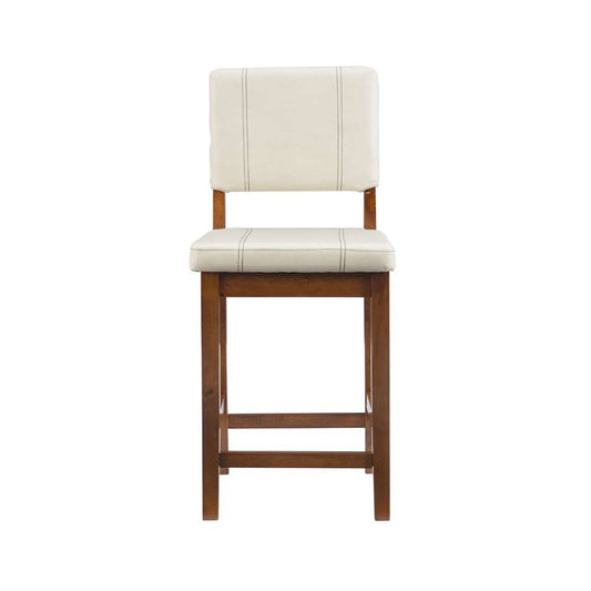 Linon Home Decor - Milano Counter Stool Cream - 0210CRM01U veiw 2