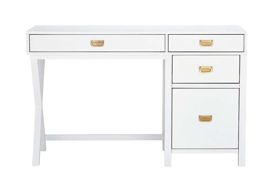 Linon Home Decor - Peggy Side Storage Desk White - PG150WHT01U veiw 2
