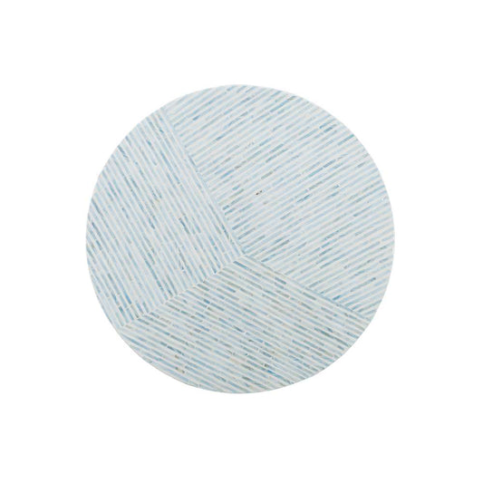 Linon Home Decor - Perrin Capiz Coffee Table Blue - PR1100BLU01ASU veiw 2