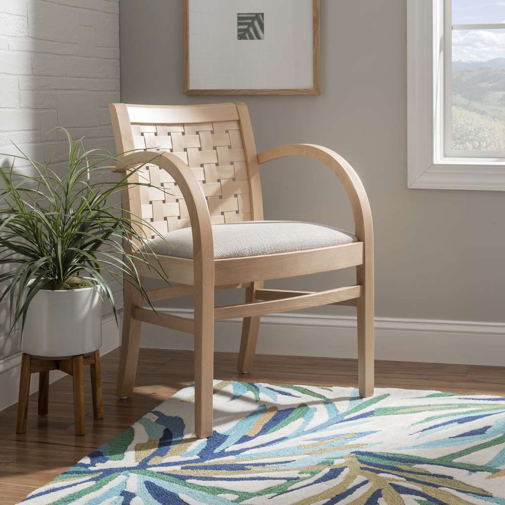 Linon Home Decor - Samantha Woven Natural Arm Chair W Uph Seat - CH280NAT01ASU veiw 6