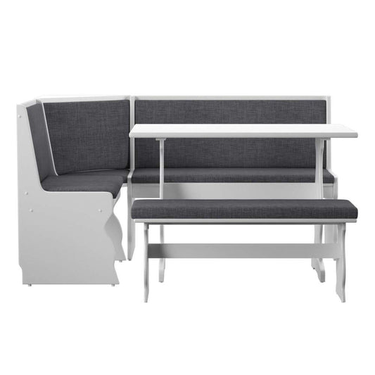 Linon Home Decor - Sasha Charcoal Nook - KNK148CHCABU veiw 2