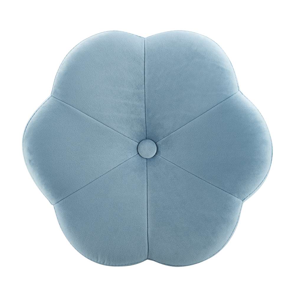 Linon Home Decor - Seraphina Accent Vanity Stool, Blue - ST006BLU01ASU veiw 6