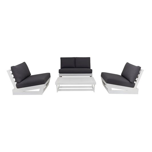 Linon Home Decor - Silbury Outdoor White White 4 Piece Set - ODNH12WHTWHT04U view 2