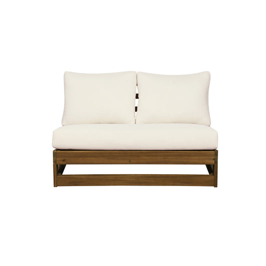 Linon Home Decor - Silbury Outdor Natural White Bench - ODNH12TKWBNCH01U view 2