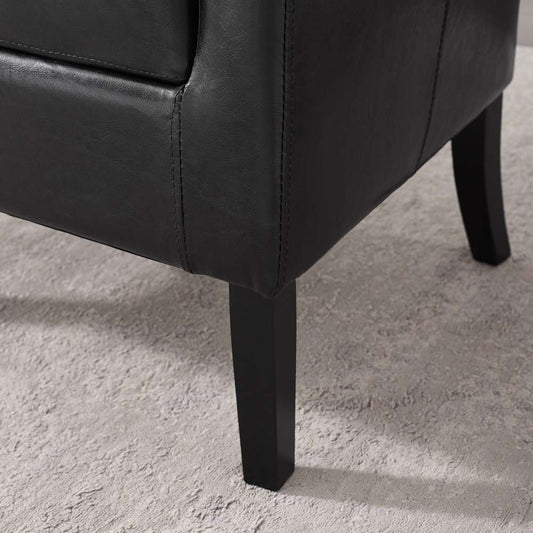 Linon Home Decor - Simon Black Club Chair - 36077BLK-01-AS-U veiw 2