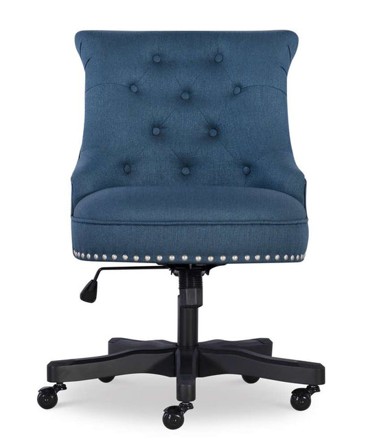 Linon Home Decor - Sinclair Office Chair, Azure Blue - OC074BLU01 veiw 2