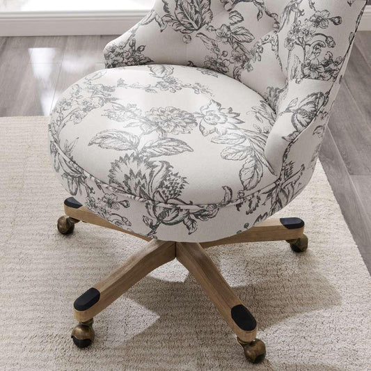 Linon Home Decor - Sinclair Office Chair, Floral - OC106FL01 veiw 2