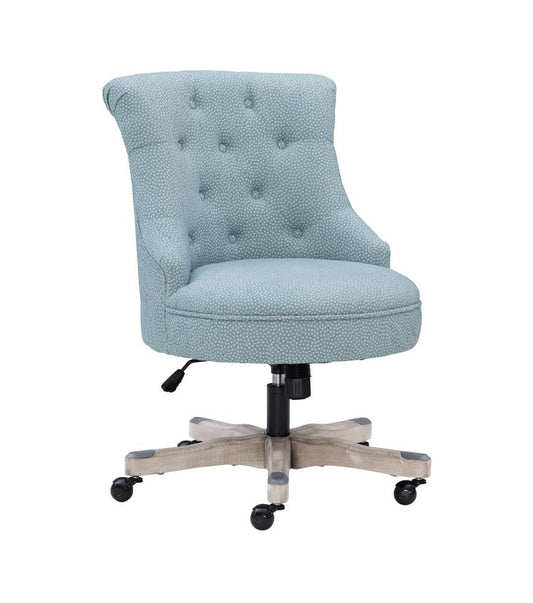 Linon Home Decor - Sinclair Office Chair, Light Blue - 178403LTBLU01U veiw 2