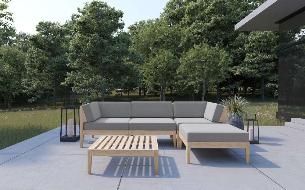 Linon Home Decor - Summerlyn Natural 4Pc Set - OD29NAT01U veiw 1