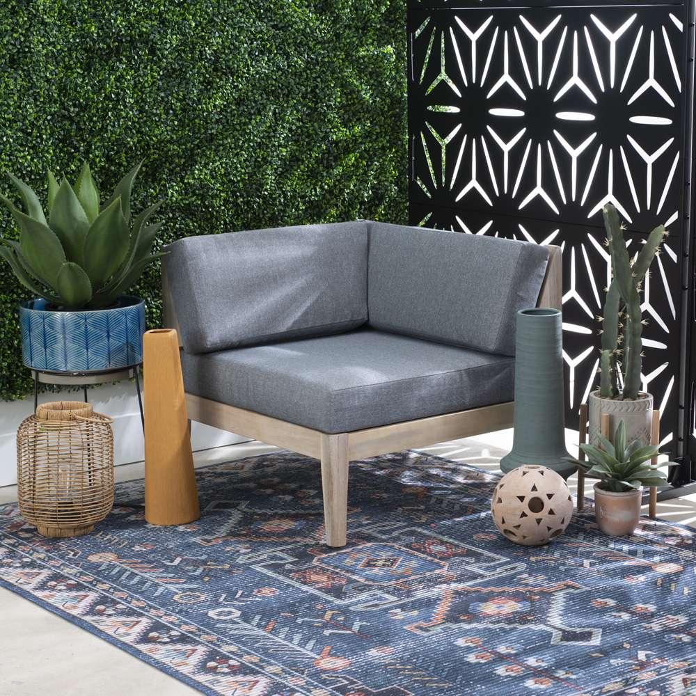 Linon Home Decor - Summerlyn Natural Corner Chair - OD291NAT01U veiw 6