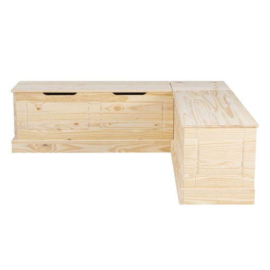 Linon Home Decor - Tobin Backless Nook Unfinished - NK158UNF01U veiw 2