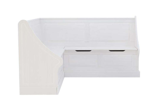 Linon Home Decor - Tobin Corner Breakfast Nook, White - NK160WHTABU veiw 2