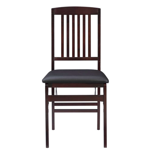 Linon Home Decor - Triena 18 In Mission Back Folding Chair (Set of 2) - 01825ESP-02-AS-U veiw 2
