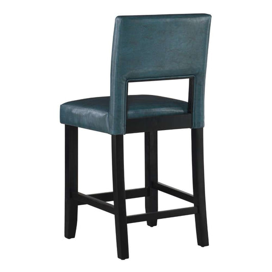 Linon Home Decor - Vega Counter Stool Agean Blue - 14053BLU01U veiw 2