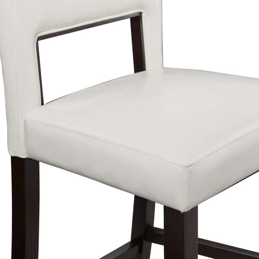 Linon Home Decor - Vega Counter Stool White 24 - 14053WHT-01-KD-U veiw 2