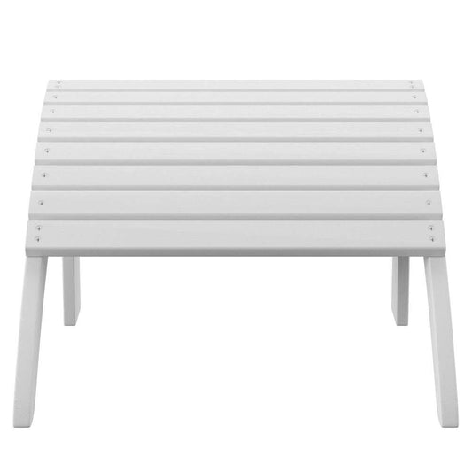 Linon Home Decor - White Adirondack Ottoman - 21151WHT-01-KD-U veiw 2