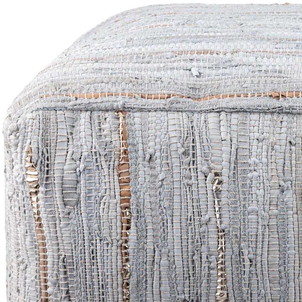 Livabliss - Anthracite Pouf - Ivory - ATPF-002 veiw 2