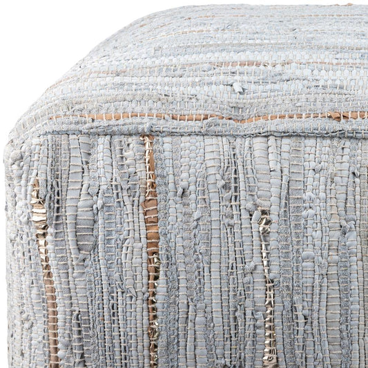 Livabliss - Anthracite Pouf - Ivory - ATPF-002 veiw 2