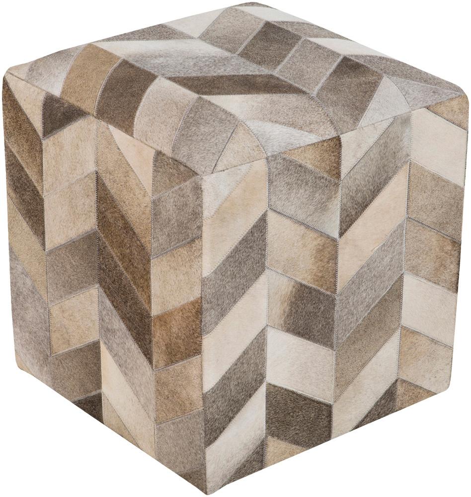 Livabliss - Appalachian Ottoman - Ivory - POUF-242 veiw 1