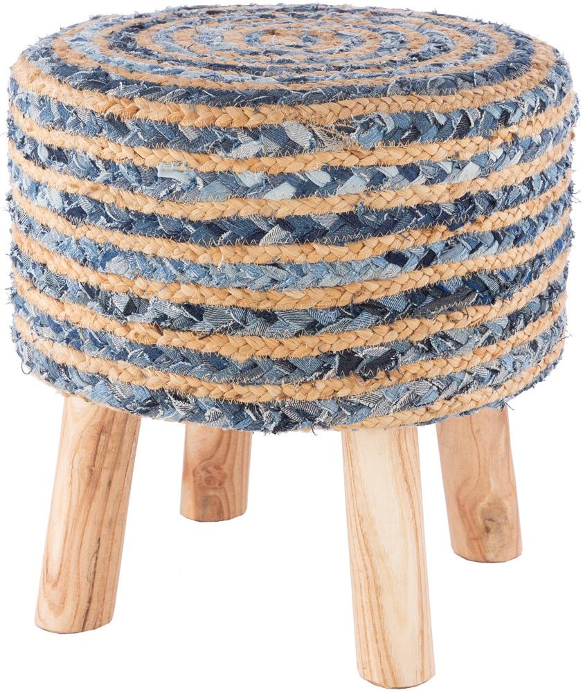 Livabliss - Cambrai Ottoman - Navy - CBI-001 veiw 1