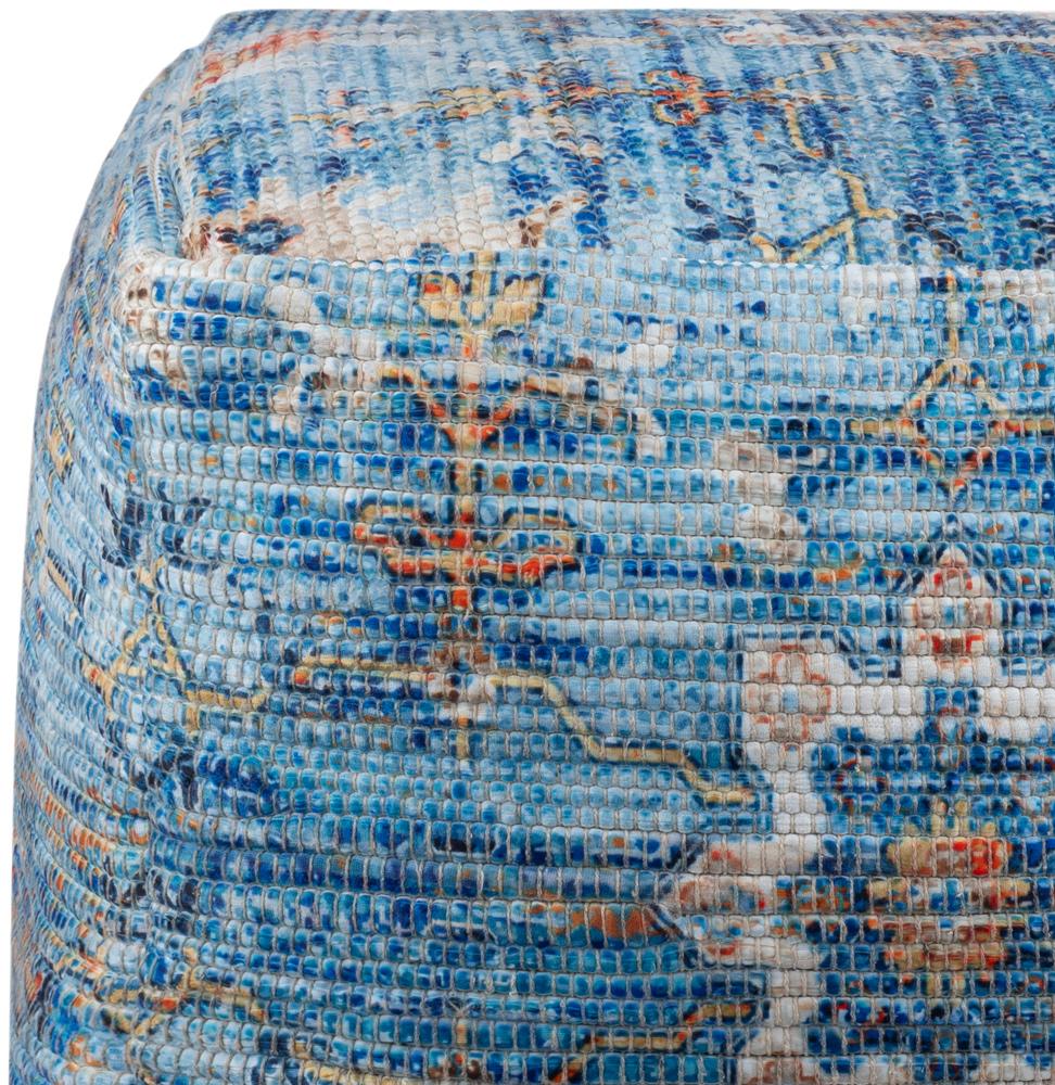 Livabliss - Devonshire Pouf - Blue - DSPF001-202014 veiw 2