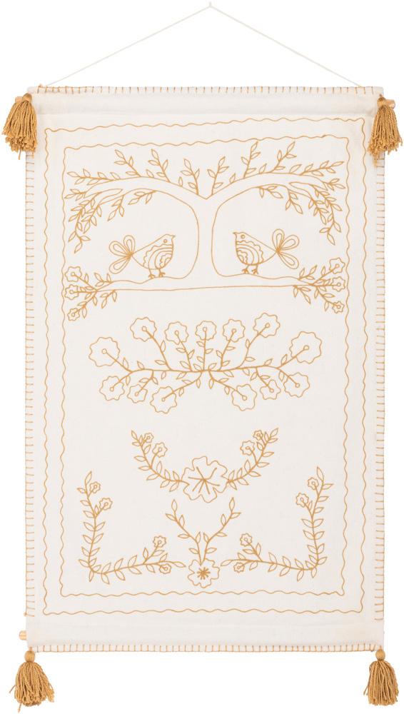 Livabliss - Folk Tale Wall Hanging - Ivory - FKL1001-2436 veiw 1