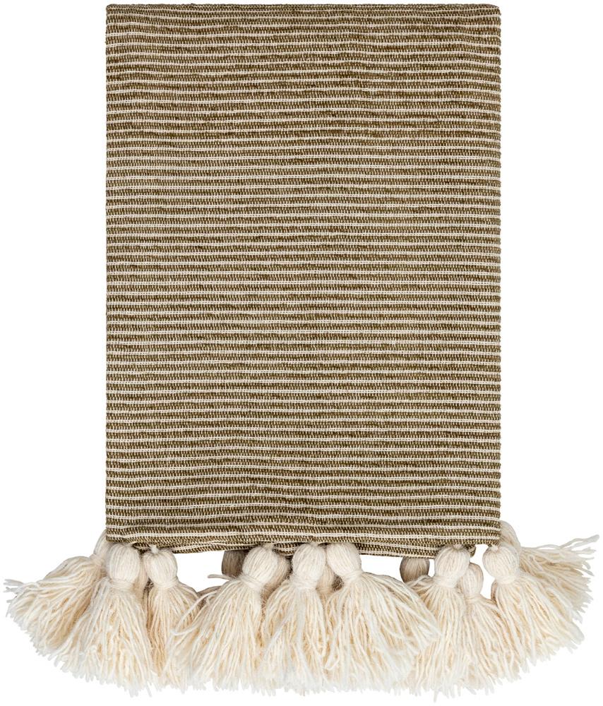 Livabliss - Kapri Throw - Olive - BOKI1003-5060 veiw 1