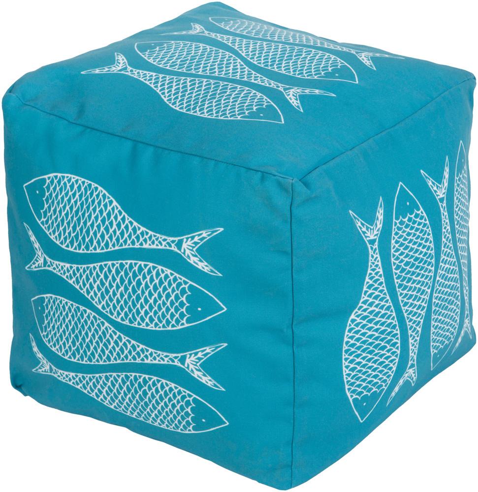 Livabliss - Rain Pouf - Aqua - POUF-275 veiw 1