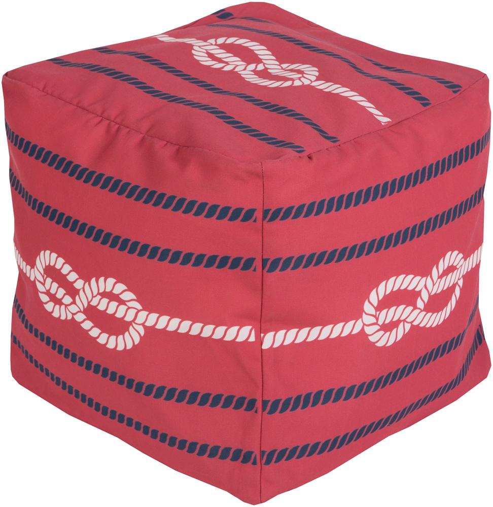 Livabliss - Rain Pouf - Red - POUF-274 veiw 1