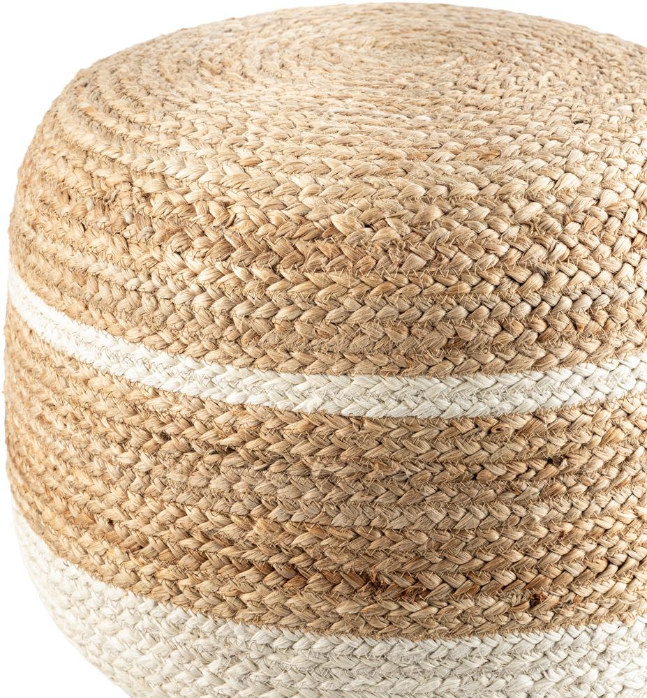 Livabliss - Saratov Pouf - Natural - SVPF001-141818 veiw 2